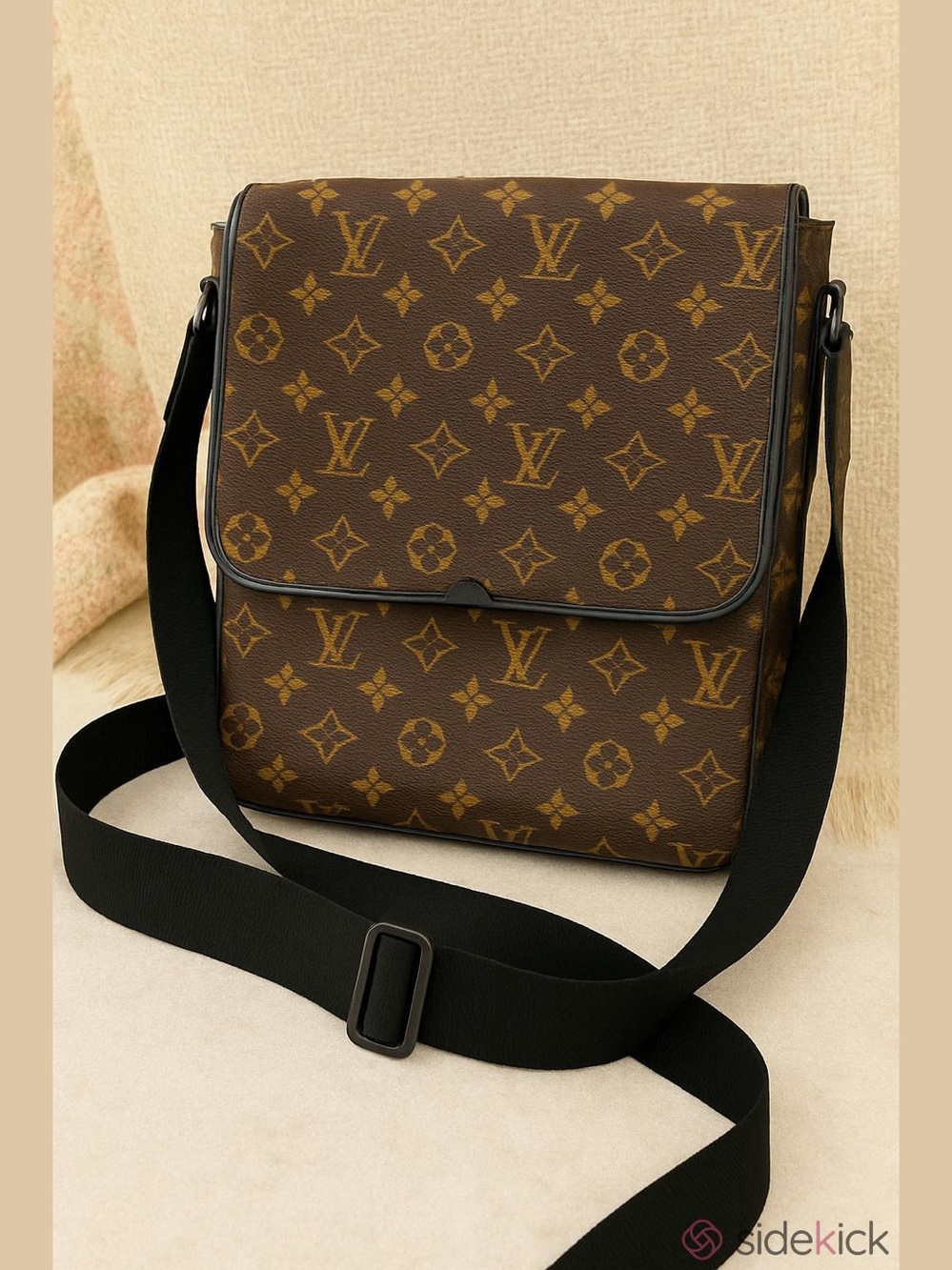 Louis Vuitton Monogram Messenger Bag in Brown and Black